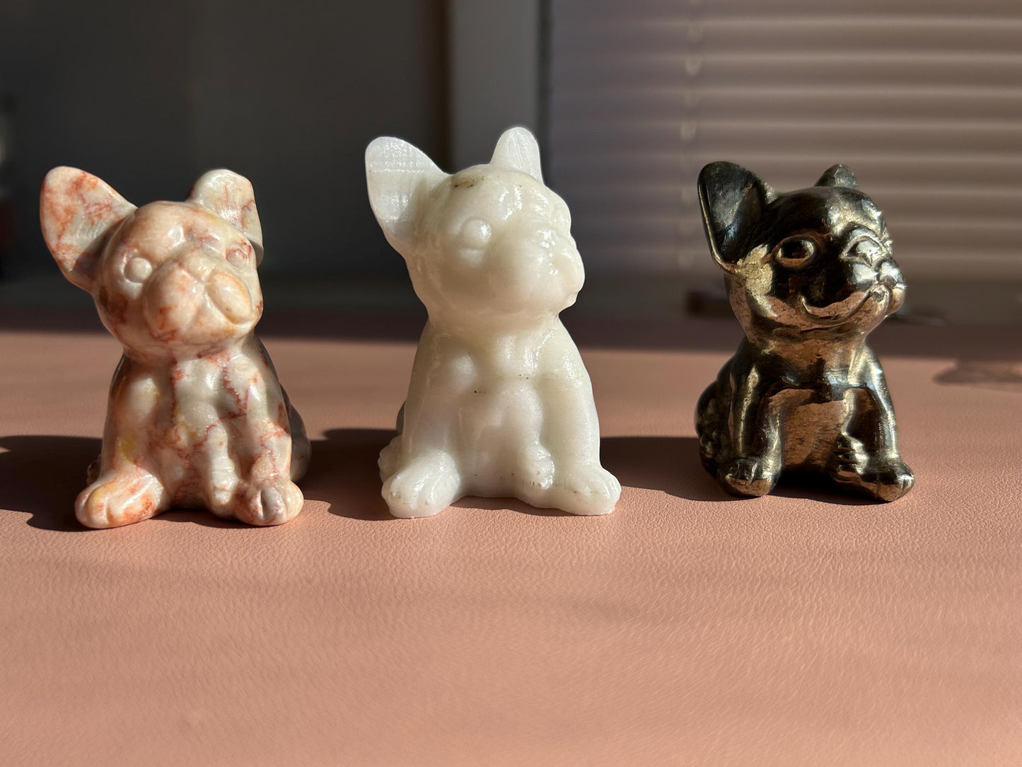 White Jade “Stitch” Crystal Bulldog
