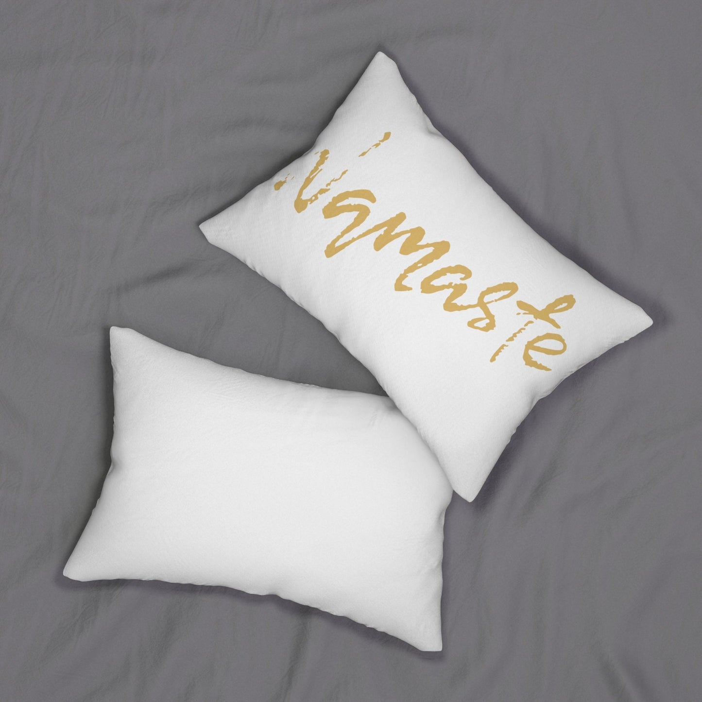 Namaste Lumbar Pillow — Spun‑Polyester Decorative Pillow with Insert