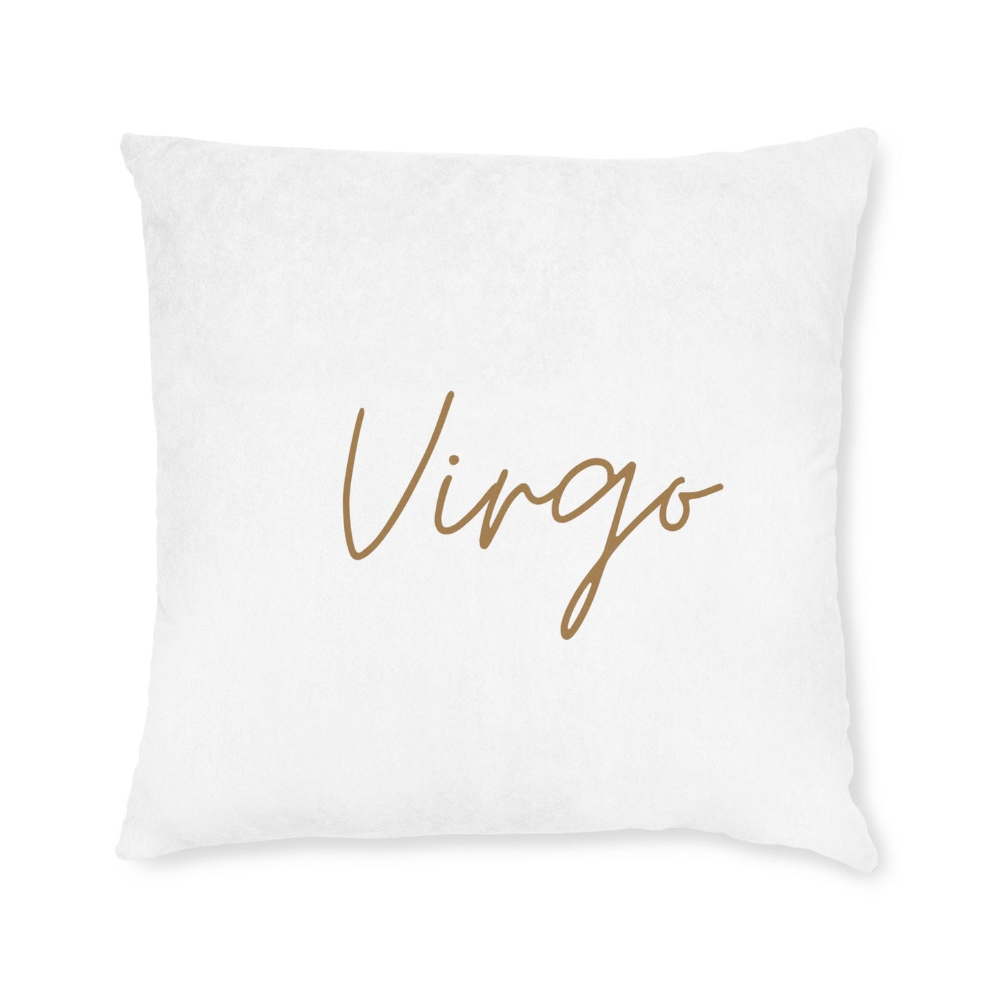 White Virgo Square Pillow