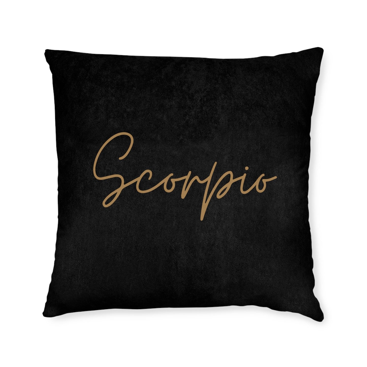Black Onyx Scorpio Square Pillow