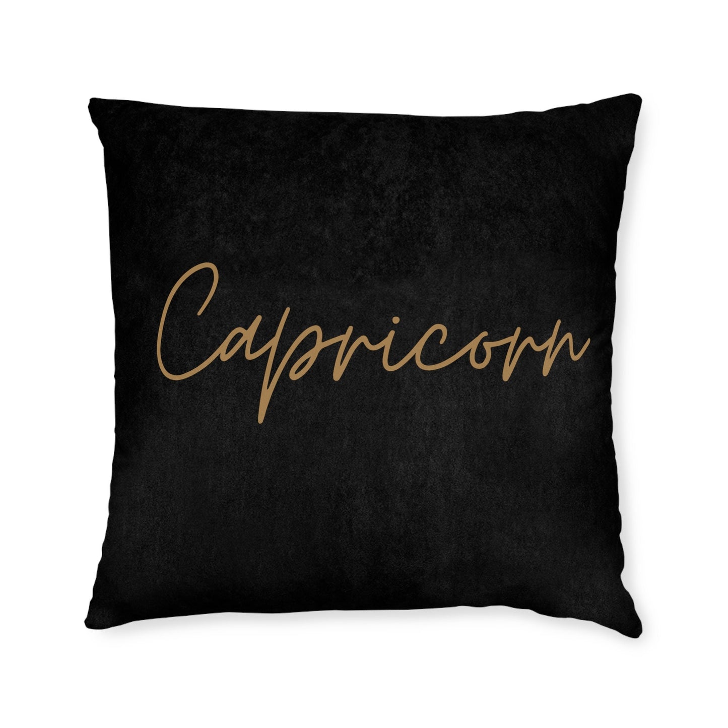 Black Onyx Capricorn Square Pillow
