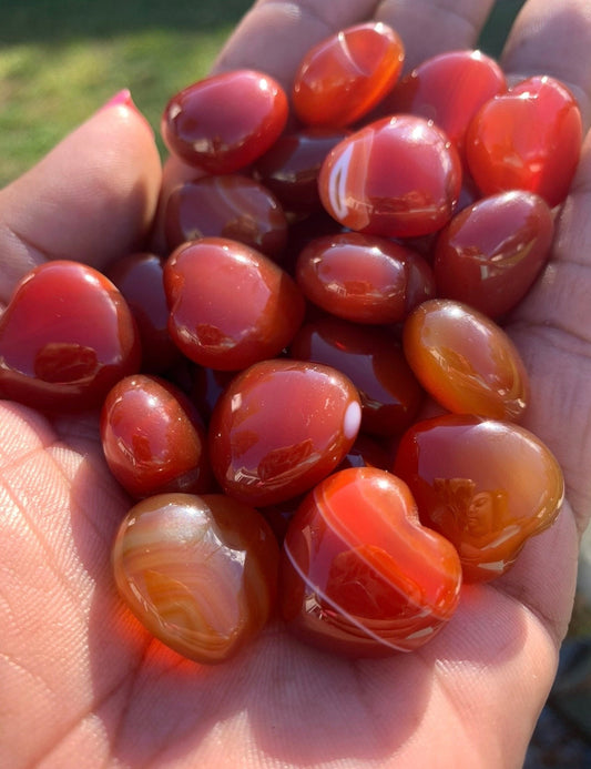 Mini Carnelian Hearts