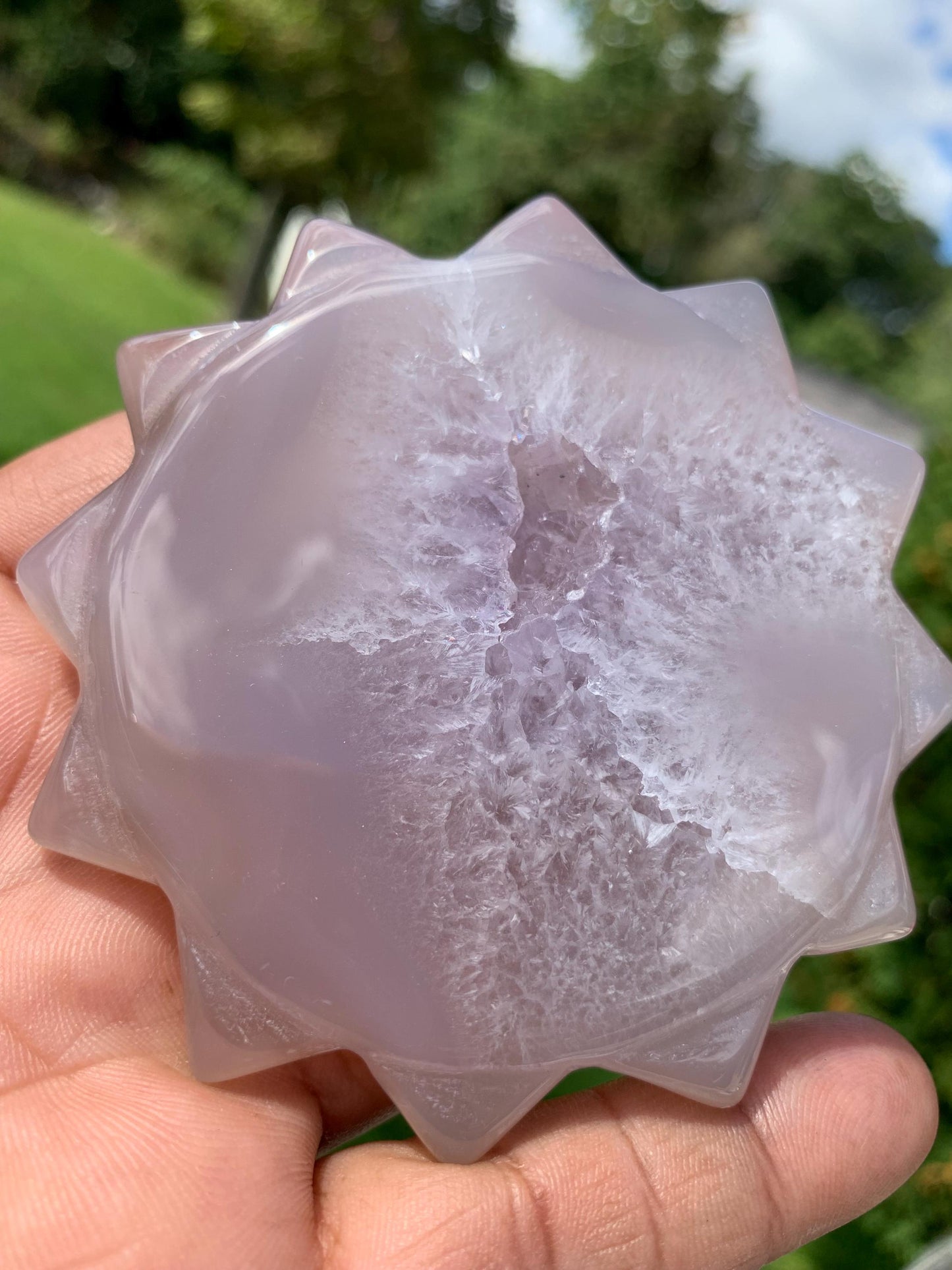 Druzy Agate Sun