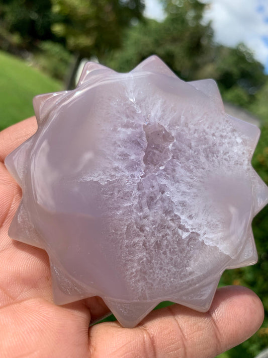 Druzy Agate Sun