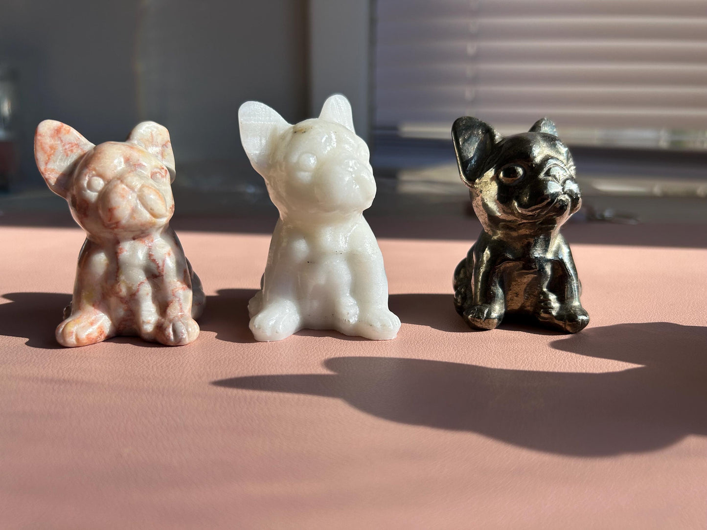 White Jade “Stitch” Crystal Bulldog