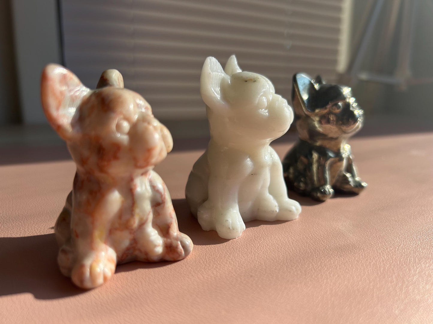 White Jade “Stitch” Crystal Bulldog