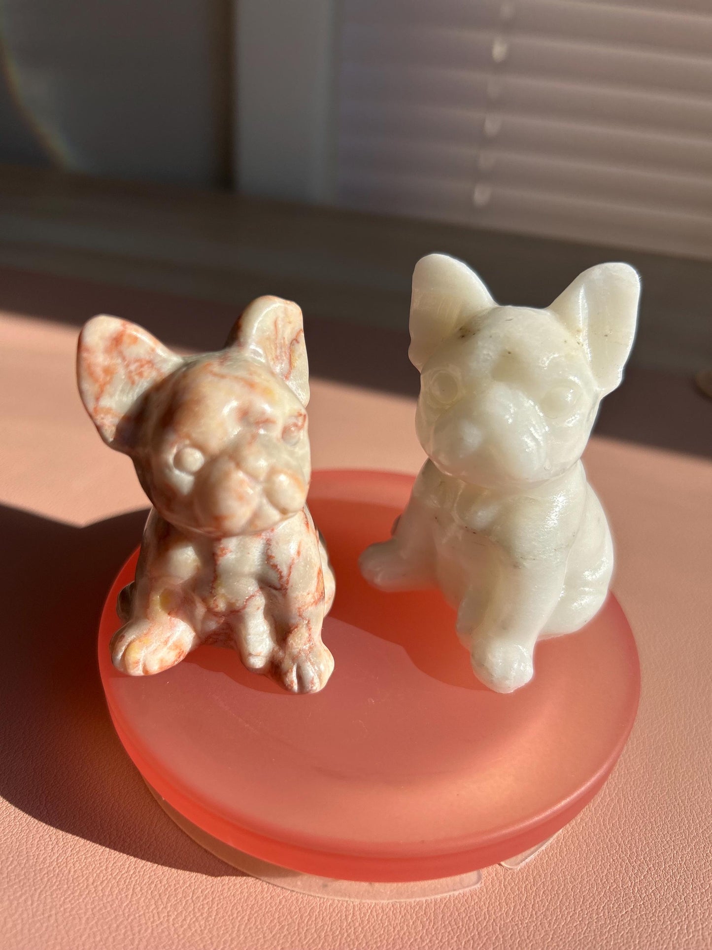 White Jade “Stitch” Crystal Bulldog